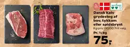 SuperBrugsen Dansk Kalv grydesteg af bov, tykkam eller spidsbryst tilbud