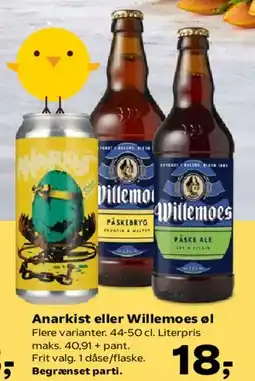 SuperBrugsen Anarkist eller Willemoes øl tilbud