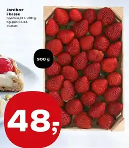 SuperBrugsen Jordbær i kasse tilbud