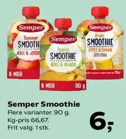 SuperBrugsen Semper Smoothie tilbud