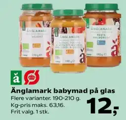 SuperBrugsen Änglamark babymad på glas tilbud