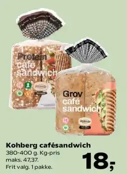 SuperBrugsen Kohberg cafésandwich tilbud