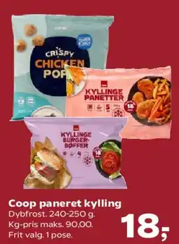 SuperBrugsen Coop paneret kylling tilbud