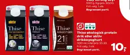 SuperBrugsen Thise økologisk protein drink / aktiv drikkeyoghurt tilbud