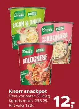 SuperBrugsen Knorr snackpot tilbud