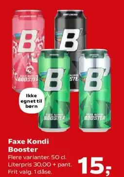 SuperBrugsen Faxe Kondi Booster tilbud