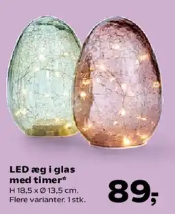 SuperBrugsen LED æg i glas med timer tilbud