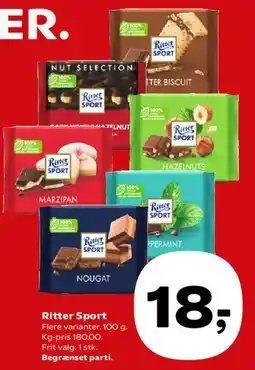 SuperBrugsen Ritter Sport tilbud