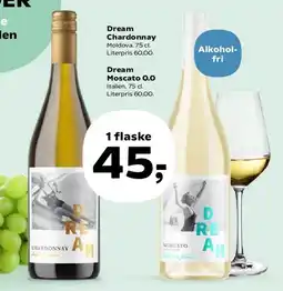 SuperBrugsen Dream Chardonnay / Dream Moscato 0.0 tilbud
