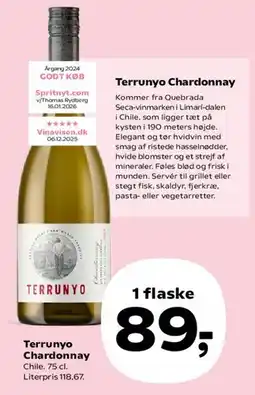 SuperBrugsen Terrunyo Chardonnay tilbud