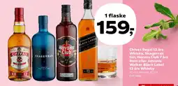 SuperBrugsen Chivas Regal 12 års / Skagerrak Gin / Havana Club 7 års / Johnnie Walker Black Label 12 års tilbud