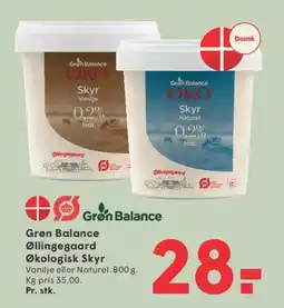 SPAR Grøn Balance Økologisk Skyr tilbud