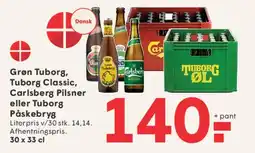 SPAR Grøn Tuborg / Tuborg Classic / Carlsberg Pilsner / Tuborg Påskebryg tilbud