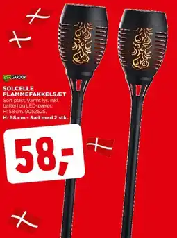 jem & fix Solcelle flammefakkelsæt tilbud