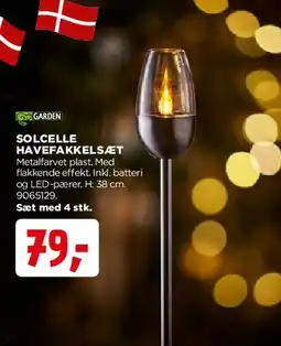 jem & fix Solcelle havefakkelsæt tilbud