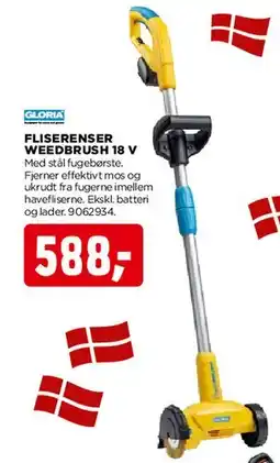 jem & fix Fliserenser / Weedbrush 18 V tilbud