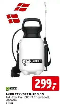 jem & fix Akku tryksprøjte 3,6 V tilbud