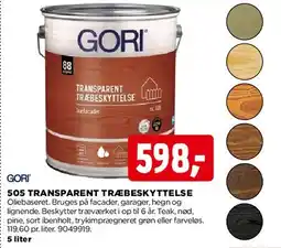 jem & fix Gori 505 Transparent Træbeskyttelse tilbud