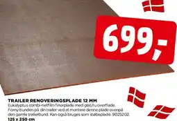 jem & fix Trailer renoveringsplade 12 mm tilbud