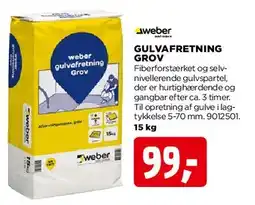 jem & fix WEBER Gulvafretning Grov tilbud