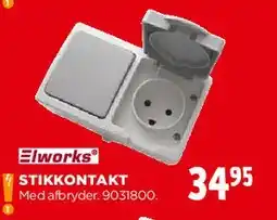 jem & fix Stikkontakt (dobbelt) med jord tilbud