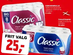 jem & fix Classic papir (køkkenrulle / toiletpapir) tilbud