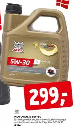 jem & fix Motorolie 5W-30 (DPF) tilbud