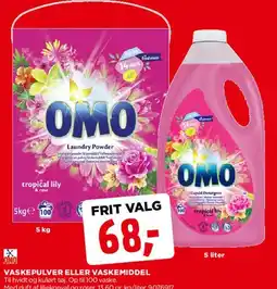 jem & fix OMO vaskemiddel / vaskepulver tilbud