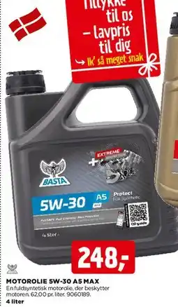 jem & fix Motorolie 5W-30 (tilbudspakke) tilbud