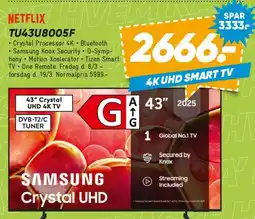 Bilka Samsung Crystal UHD 43 (TU43U8005F) tilbud