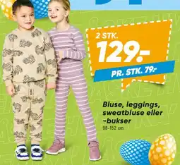 Bilka Bluse, leggings, sweatbluse eller -bukser (børn) tilbud