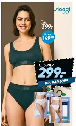 Bilka Sloggi 3-pak trusser tilbud