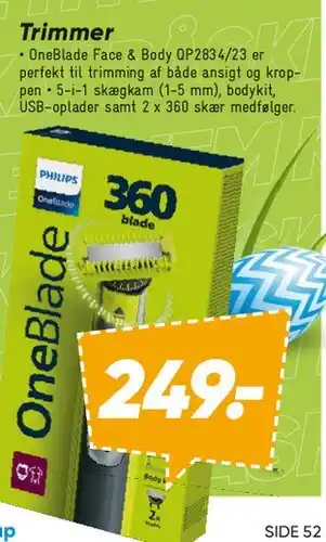 Bilka Philips OneBlade trimmer tilbud
