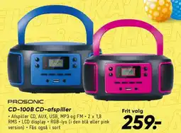 Bilka PROSONIC CD-100B CD-afspiller tilbud