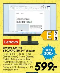 Bilka Lenovo L24e-40 24 skærm tilbud