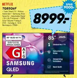 Bilka Samsung QLED 85 4K (2025) tilbud