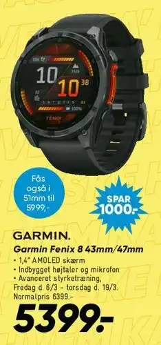 Bilka GARMIN Fenix 8 tilbud