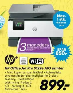 Bilka HP OfficeJet Pro 9122 AIO printer tilbud