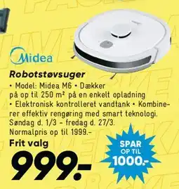 Bilka Midea Robotstøvsuger tilbud