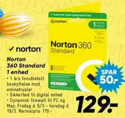 Bilka Norton 360 Standard tilbud