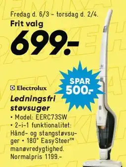 Bilka Frit valg - ledningsfri støvsuger tilbud