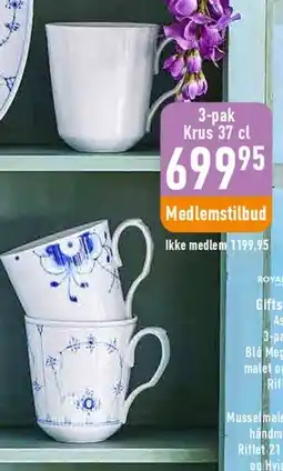 Imerco 3-pak Krus 37 cl tilbud