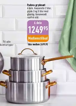 Imerco Padova grydesæt, 6 dele tilbud