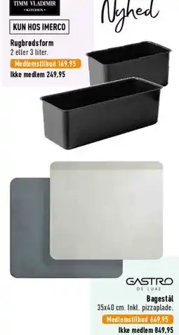Imerco Bagestål (GASTRO) tilbud