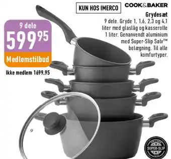Imerco Grydesæt, 9 dele tilbud
