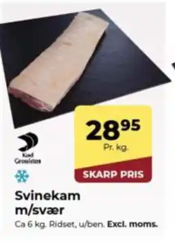 Dagrofa Food Service Svinekam m/svær tilbud