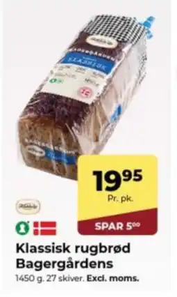 Dagrofa Food Service Klassisk rugbrød Bagergårdens tilbud