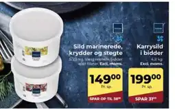 Dagrofa Food Service Sild marinerede, krydder og stegte tilbud