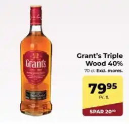 Dagrofa Food Service GRANT'S Triple wood 40% tilbud