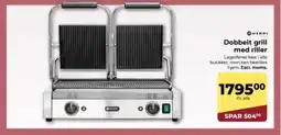 Dagrofa Food Service Dobbelt grill med riller tilbud